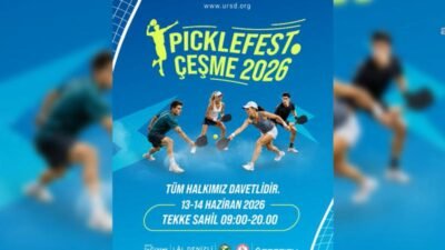 Çeşme Belediyesi, 12 Haziran’da ilk kez düzenlenecek Uluslararası Pickleball Turnuvası