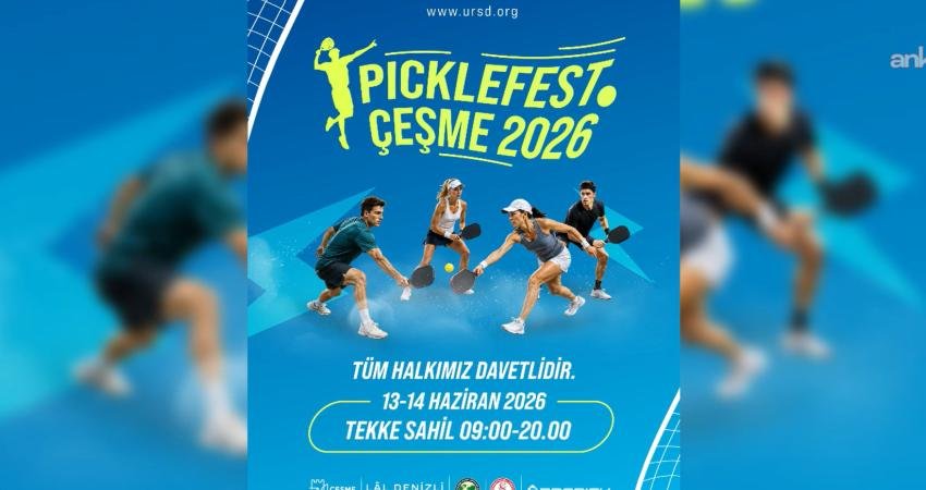 Çeşme Belediyesi, 12 Haziran’da ilk kez düzenlenecek Uluslararası Pickleball Turnuvası
