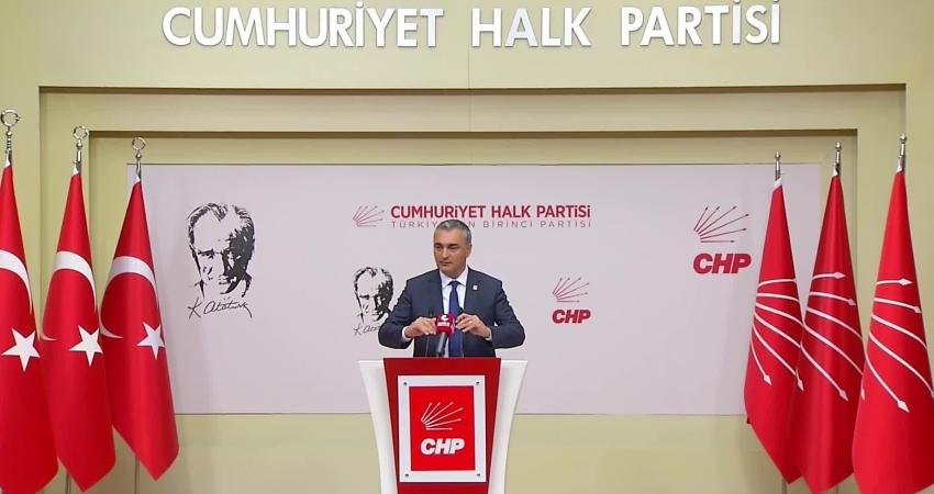 CHP Sözcüsü Müslim Sarı, bugün yapılan MYK toplantısı sonrası yaptığı