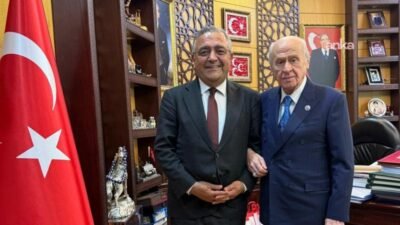 MHP Genel Başkanı Devlet Bahçeli'yi ziyaret eden CHP Diyarbakır Milletvekili