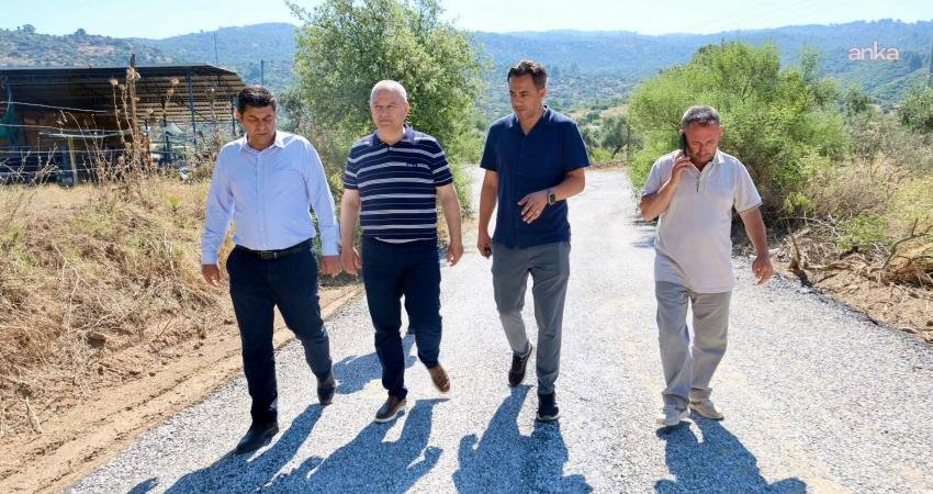 Çine Belediye Başkanı Mehmet Kıvrak, Fen İşleri Müdürlüğü ekipleri tarafından Evciler Mahallesi’nde