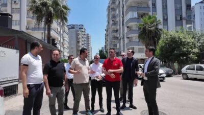 Çukurova Belediye Başkanı Emrah Kozay, Güzelyalı Mahallesi’nde vatandaş ve esnafla