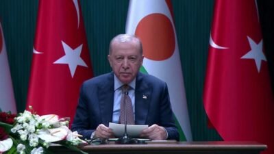 Cumhurbaşkanı Recep Tayyip Erdoğan, Nijer Cumhurbaşkanı Abdourahamane Tchiani ile yaptığı ortak