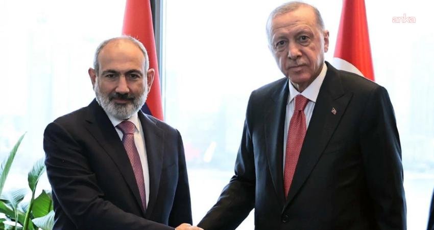 Cumhurbaşkanı Recep Tayyip Erdoğan, Ermenistan Başbakanı Nikol Paşinyan ile bir
