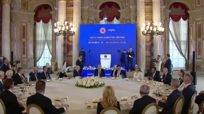Cumhurbaşkanı Recep Tayyip Erdoğan, NATO Parlamento Başkanları onuruna verilen öğle