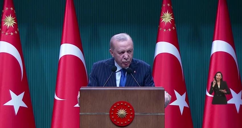 Cumhurbaşkanı Recep Tayyip Erdoğan, Kabine Toplantısı'nın ardından yaptığı açıklamada, "Türkiye'nin