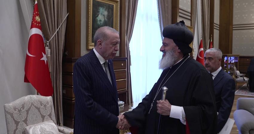 Cumhurbaşkanı Recep Tayyip Erdoğan, Süryani Ortodoks Kilisesi Patriği Mor İğnatius