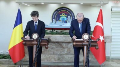 Cumhurbaşkanı Recep Tayyip Erdoğan'ın Romanya Cumhurbaşkanı Nicuşor Dan ile gerçekleştirdiği
