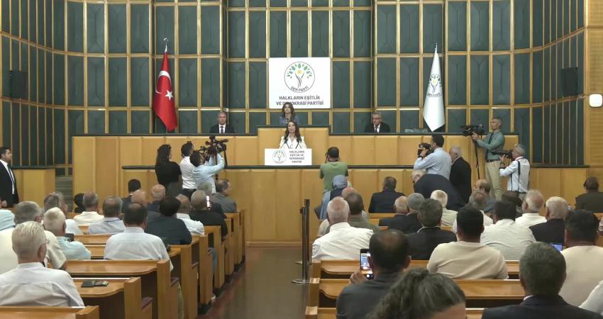 DEM Parti Eş Genel Başkanı Tülay Hatimoğulları, "Meclis Başkanı Sayın