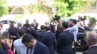 İYİ Parti Genel Başkanı Müsavat Dervişoğlu, HÜR-SEN Genel Başkanı Levent