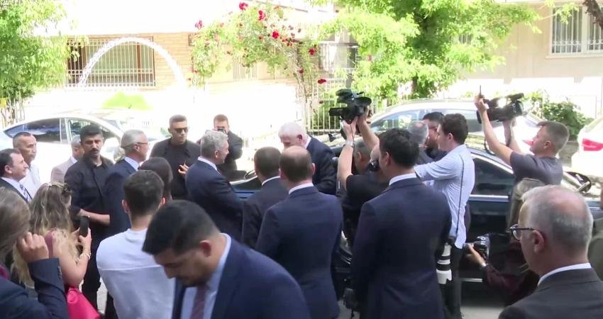 İYİ Parti Genel Başkanı Müsavat Dervişoğlu, HÜR-SEN Genel Başkanı Levent