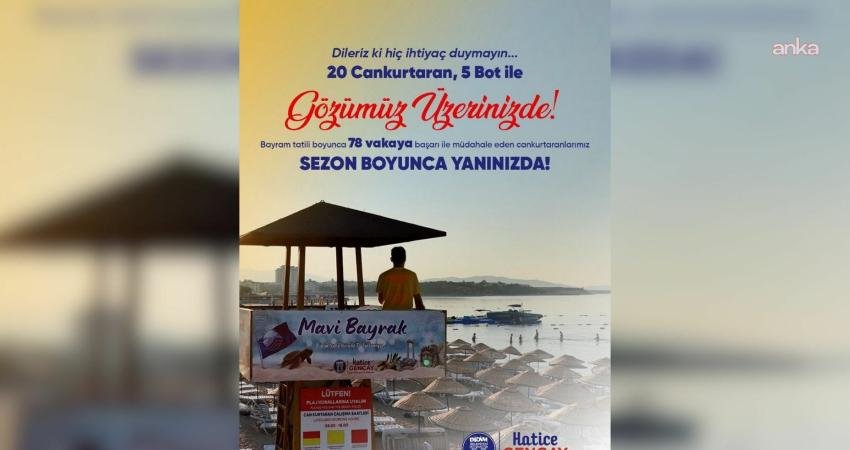 Didim Belediyesi ekipleri, sahillerde güvenlik nöbetini sürdürüyor Yaz sezonunun başlamasıyla birlikte sahillerdeki güvenlik tedbirlerini artıran Didim Belediyesi,