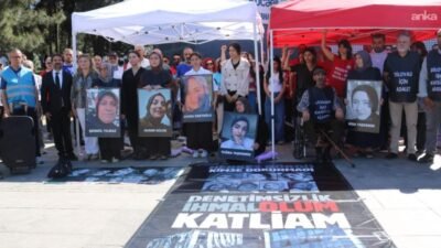 Dilovası'nda parfüm ve kolonya imalathanesinde çıkan yangında yakınlarını kaybeden aileler,