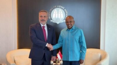 Dışişleri Bakanı Hakan Fidan, Singapur'da İçişleri Bakanı Kasiviswanathan Shanmugam ile