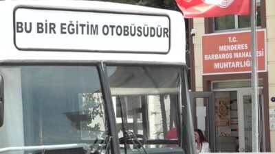 İzmir Büyükşehir Belediyesi’ne ait hizmet süresini tamamlayan ESHOT otobüsünün İzmir