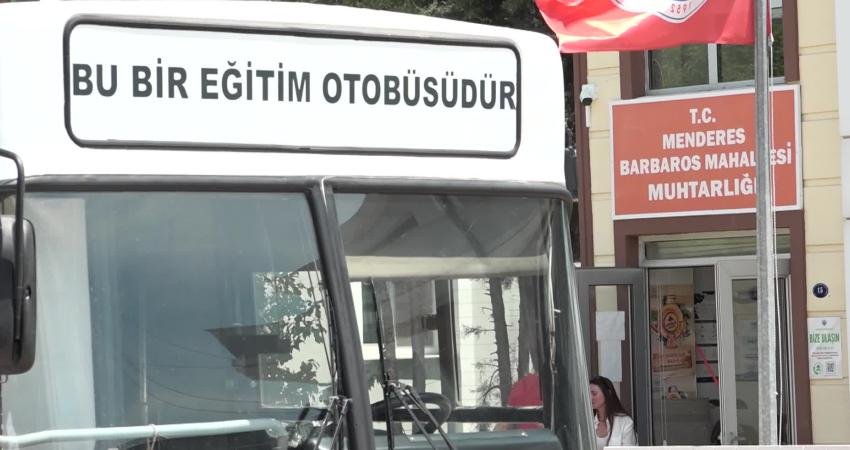 İzmir Büyükşehir Belediyesi’ne ait hizmet süresini tamamlayan ESHOT otobüsünün İzmir