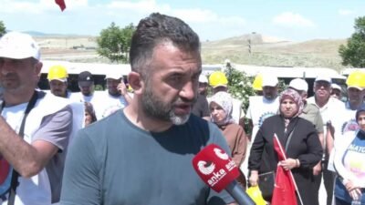 Doruk Madencilik bünyesinde çalışan Türk Maden-İş üyesi işçilerin Beypazarı ilçesinde