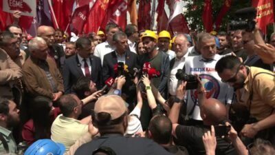 Uzun süredir alacakları için mücadele eden Doruk Maden İşçileri, Ankara'da