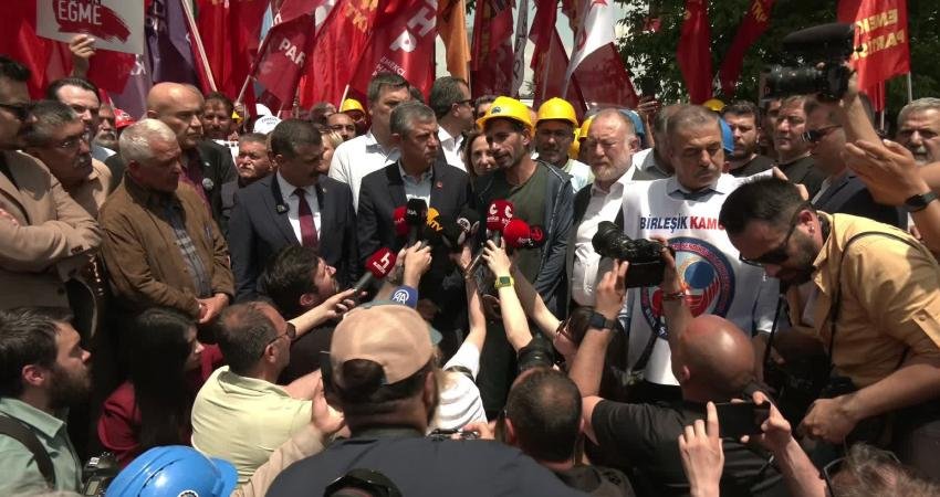 Uzun süredir alacakları için mücadele eden Doruk Maden İşçileri, Ankara'da
