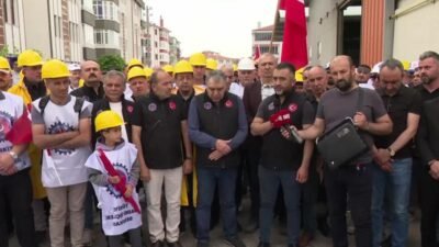 Türkiye Maden İşçileri Sendikası (Türk Maden-İş) öncülüğünde bir araya gelen