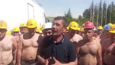 Doruk Madencilik işçileri, ücret, tazminat ve çeşitli alacaklarının ödenmediği gerekçesiyle
