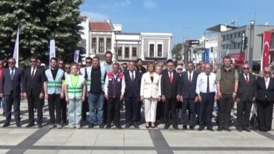 Edirne’de, "Türkiye Çevre Haftası" kapsamında tören düzenlendi. Çevre, Şehircilik ve