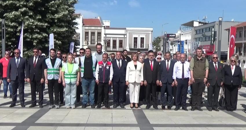 Edirne’de, "Türkiye Çevre Haftası" kapsamında tören düzenlendi. Çevre, Şehircilik ve