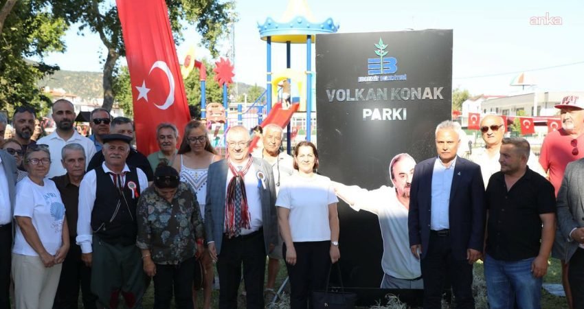 Edremit Belediyesi tarafından yapım çalışmaları tamamlanan Volkan Konak Parkı, düzenlenen