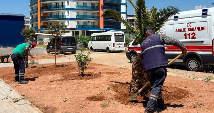 Efeler Belediyesi tarafından Zeybek Mahallesi’nde yapımı sürdürülen Fenerbahçeliler Parkı’nda parke