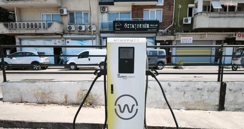 Efeler Belediyesi tarafından otopark olarak hizmete sunulan alanlarda elektrikli araç