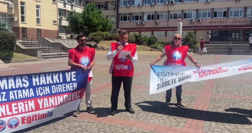 Eğitim-İş Sendikası Sinop Şube Başkanı Celal Şahbenderoğlu, okulların güvenli sığınak