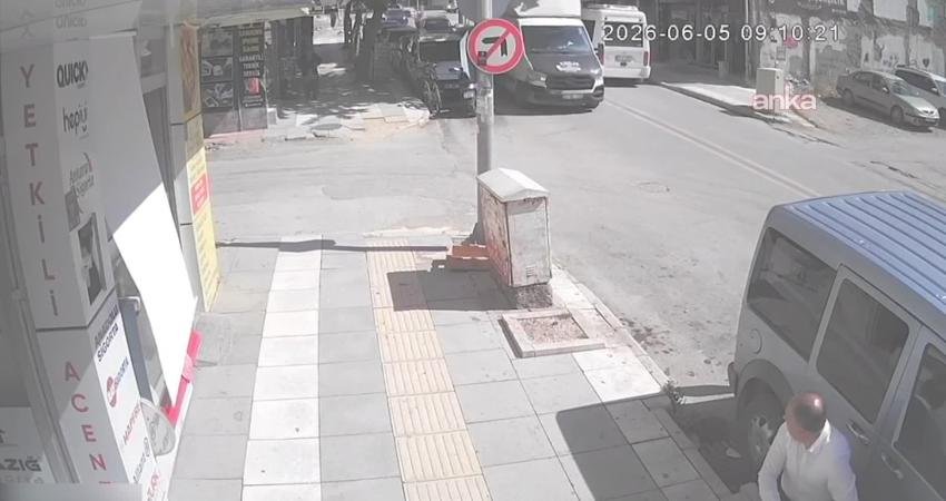 Elazığ’da hareket halindeyken freni patlayan kamyon 10 araca çarpıp durabildi.
