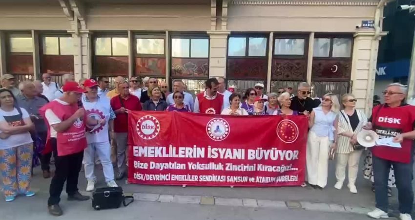 Devrimci Emekliler Sendikası, Emekliler Haftası öncesinde Samsun'dan ses yükseltti. Sendika,