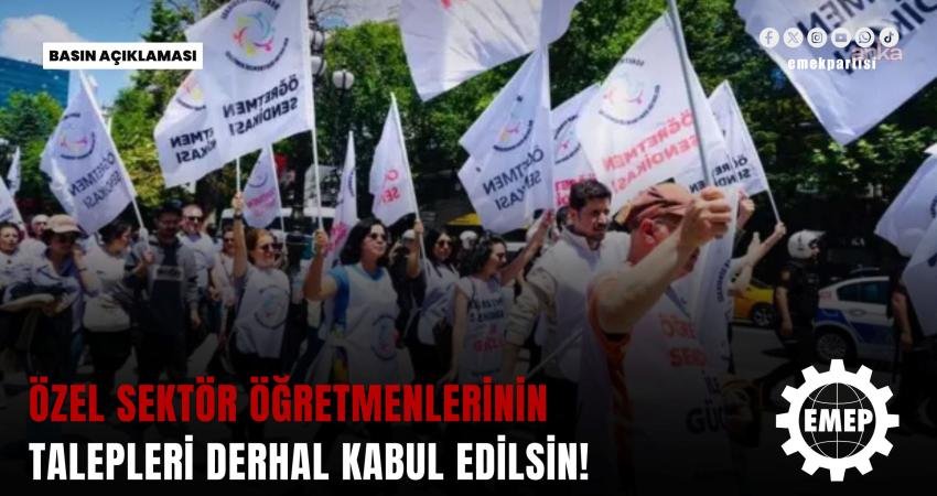 EMEP Genel Başkanı Seyit Aslan, hükümete ve Milli Eğitim Bakanı Yusuf