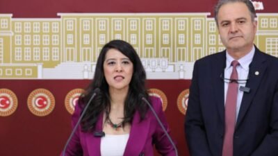 EMEP Gaziantep Milletvekili Sevda Karaca ile İstanbul Milletvekili İskender Bayhan,