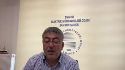 Elektrik Mühendisleri Odası Samsun Şube Başkanı Adnan Korkmaz, Tekkeköy'de üç