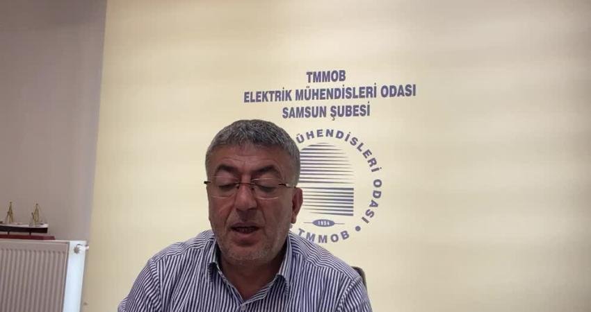 Elektrik Mühendisleri Odası Samsun Şube Başkanı Adnan Korkmaz, Tekkeköy'de üç