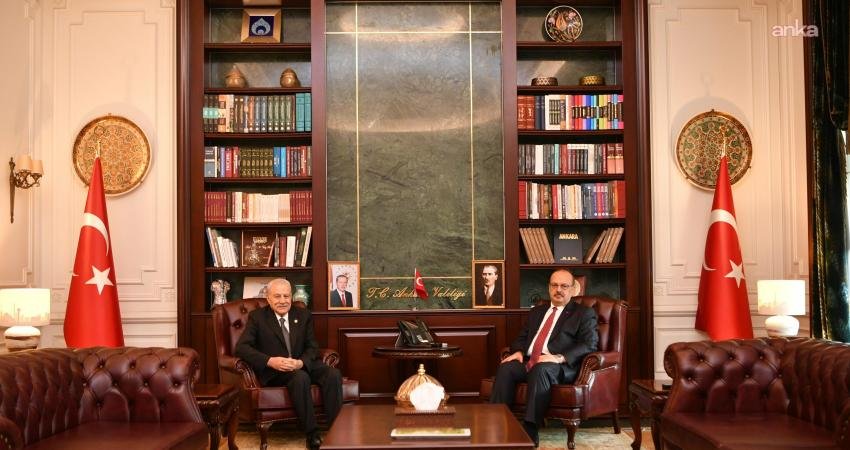 Eski İçişleri Bakanı Muammer Güler, Ankara Valisi Yakup Canbolat’ı ziyaret