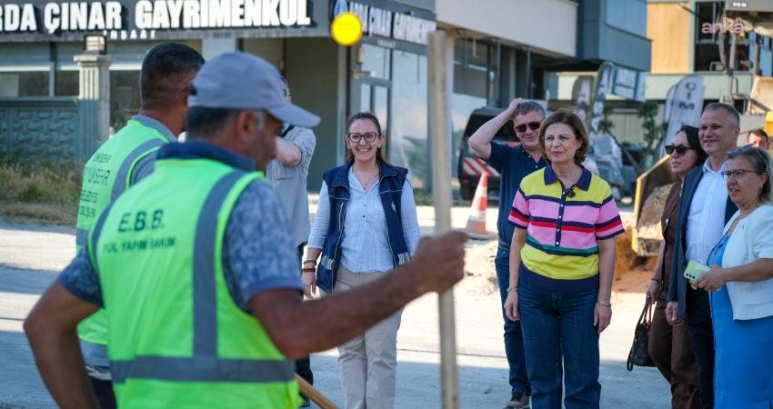 Eskişehir Büyükşehir Belediye Başkanı Ayşe Ünlüce, kentin farklı noktalarında devam