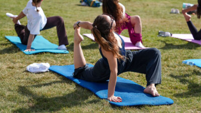 Etimesgut Belediyesi, 21 Haziran Dünya Yoga Günü kapsamında Çelebi Çayırı'nda