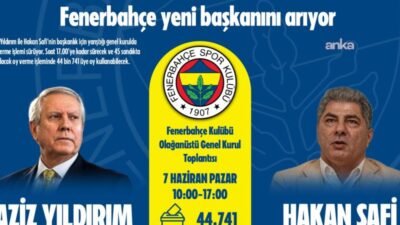 Aziz Yıldırım ile Hakan Safi'nin başkanlık için yarıştığı Fenerbahçe Kulübünün