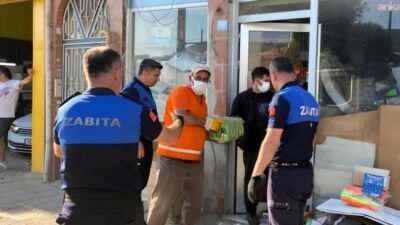 Gemlik Belediyesi Zabıta Müdürlüğü ekipleri, halk sağlığını tehdit eden bir