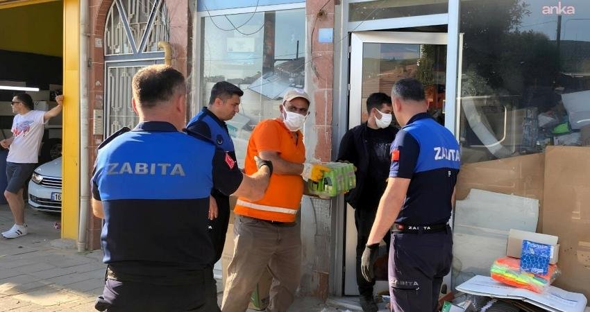 Gemlik Belediyesi Zabıta Müdürlüğü ekipleri, halk sağlığını tehdit eden bir