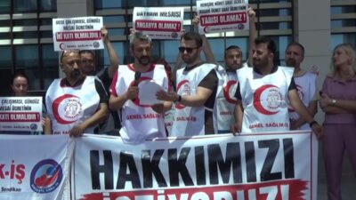 Genel Sağlık-İş Sendikası üyeleri ücretlerinin iyileştirilmesi ve hak kayıplarının giderilmesi