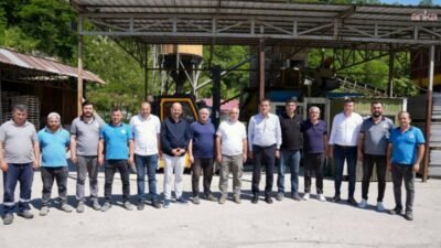 Giresun Belediye Başkanı Fuat Köse, belediyeye ait konkasör tesislerini ziyaret
