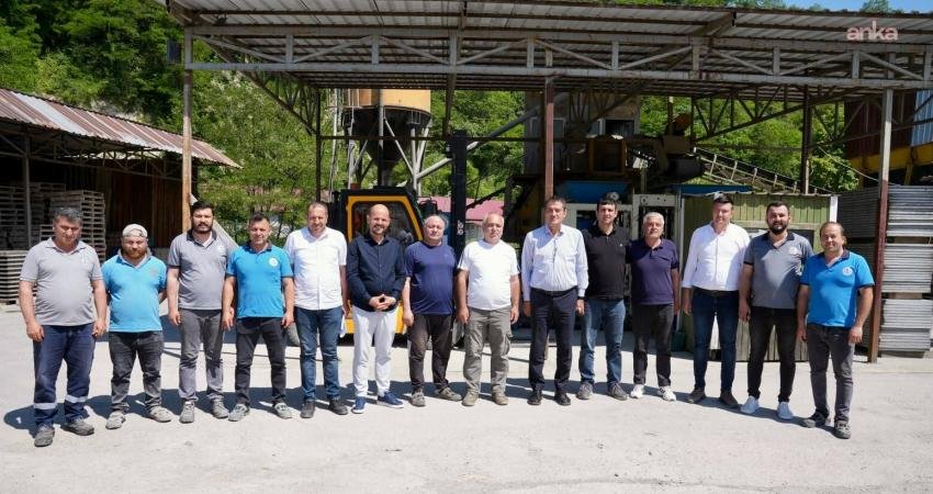 Giresun Belediye Başkanı Fuat Köse, belediyeye ait konkasör tesislerini ziyaret