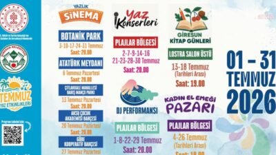 Giresun Belediyesi, Kültür ve Turizm Bakanlığı’nın desteğiyle kapsamlı yaz etkinlikleri