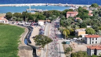 Çanakkale Gökçeada, bu yıl 3. kez düzenlenen Gökçeada Ultra Trail'e