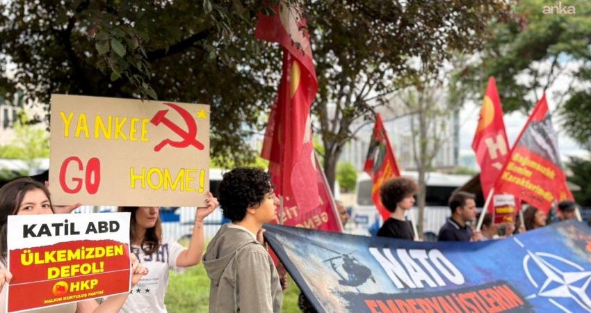 Halkın Kurtuluş Partisi (HKP) üyeleri, 7-8 Temmuz'da Ankara'da düzenlenecek NATO
