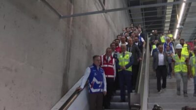 İstanbul Büyükşehir Belediye (İBB) Başkanvekili Nuri Aslan, Ümraniye-Ataşehir-Göztepe Metro Hattı’nda